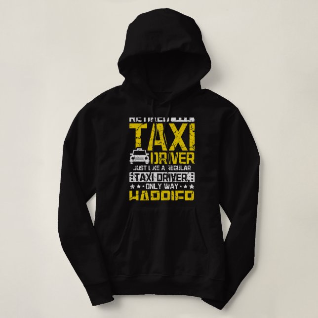 Drivrutin för lycklig taxi t shirt (Design framsida)