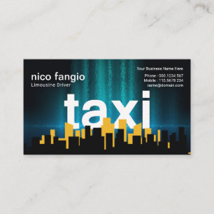 Drivrutin för lysande Flytande TAXI Skyline Taxi Visitkort