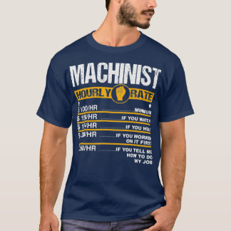 Drivrutin för manar-snål maskinist för timtaxering t shirt