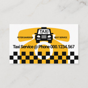 Drivrutin för Mobil Taxi Motif-kryssruta för sto Visitkort