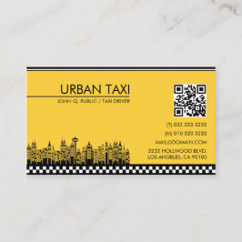 Drivrutin för Modern QR Code Cab Taxi Visitkort