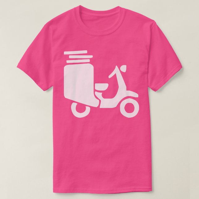 Drivrutin för Pizza Scooter T Shirt (Design framsida)