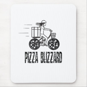 Drivrutin för Pizza Snöstorm Bike Courier Musmatta