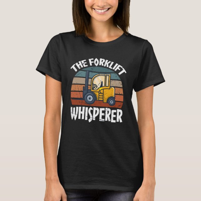 Drivrutin för Proud Forklift Operator Warehouse Fo T Shirt (Framsida)