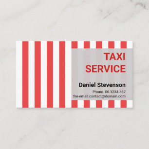 Drivrutin för Red Grått DC Taxi Färg Cab Visitkort