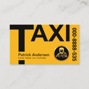 Drivrutin för signalkabinett för Kreativ Gult TAXI Visitkort