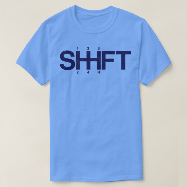 Drivrutin för Skift-Tävla T Shirt (Design framsida)