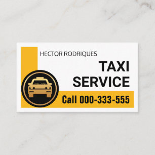 Drivrutin för Snyggt Gult Corner Taxi Visitkort