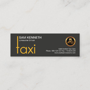 Drivrutin för Snyggt Kreativ TAXI Signage Mini Visitkort