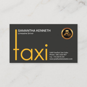 Drivrutin för Snyggt Kreativ TAXI Signage Visitkort
