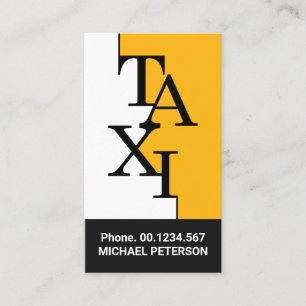 drivrutin för snyggt Taxi Signage Gräns Ride Visitkort