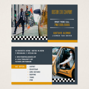 Drivrutin för Taxi Cab Company Visitkort