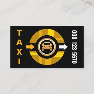 Drivrutin för Taxi-Gult-hjul Visitkort