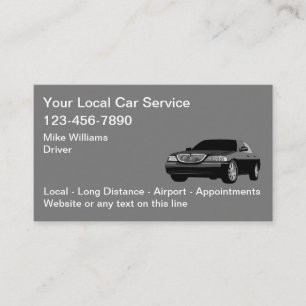 Drivrutin för Taxi i tjänsten Local Ride Hailing C Visitkort