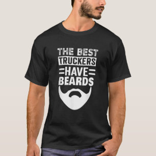 Drivrutin för Trucker Beard Lastbil T Shirt