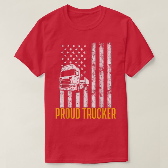 Drivrutin för Trucker Funny Lastbil T Shirt (Design framsida)