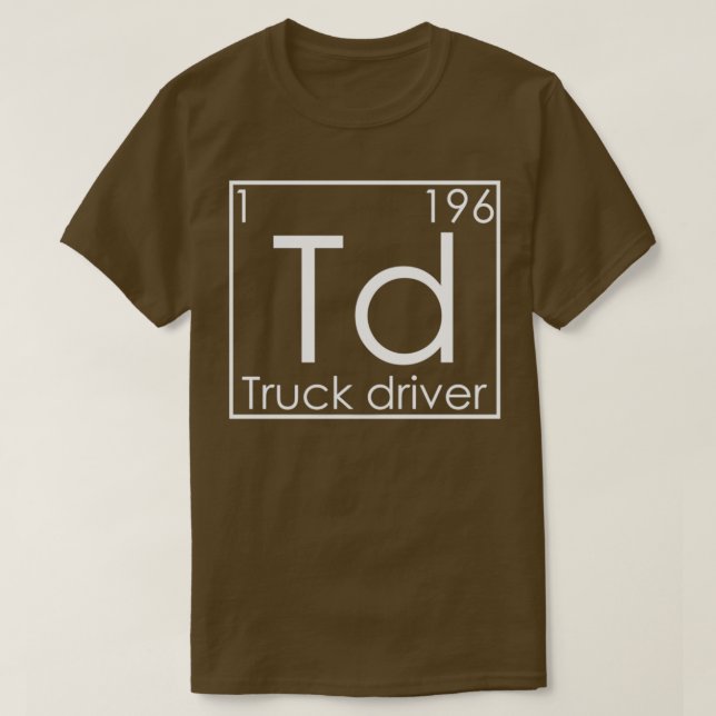 Drivrutin för Trucker Periodic Inslag Lastbilar La T Shirt (Design framsida)