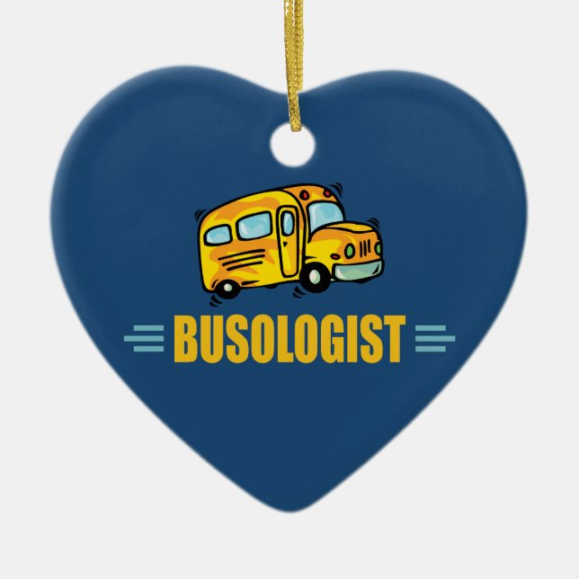 Drivrutin för udda Buss Julgransprydnad Keramik (Framsidan)