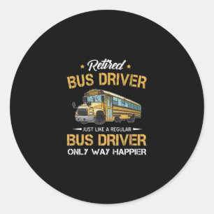 Drivrutin från Buss som är gammal, precis som en v Runt Klistermärke