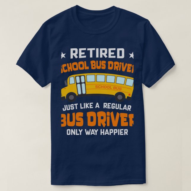 Drivrutin i Buss, som en vanlig Gran T Shirt (Design framsida)