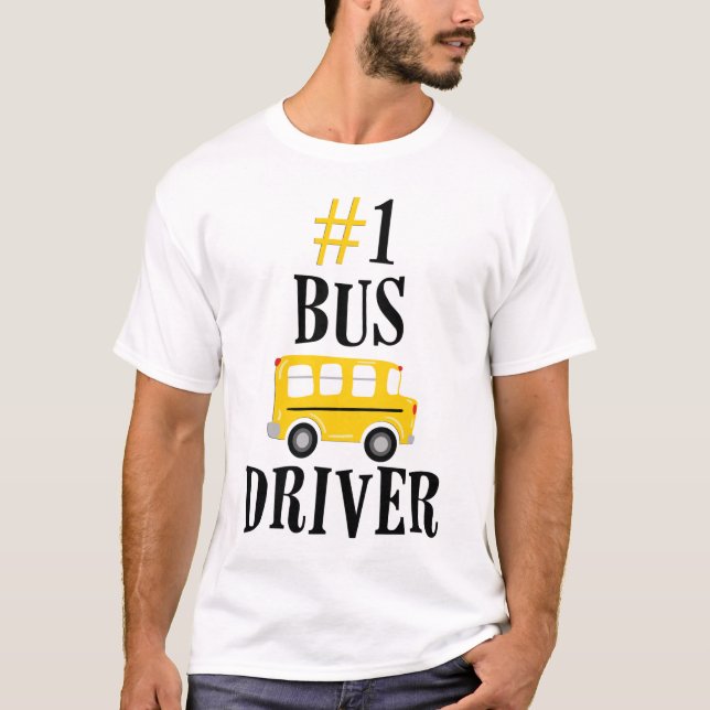 Drivrutin nummer ett Buss T Shirt (Framsida)