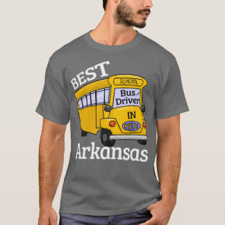 Drivrutinen Arkansas Best School Buss T Shirt