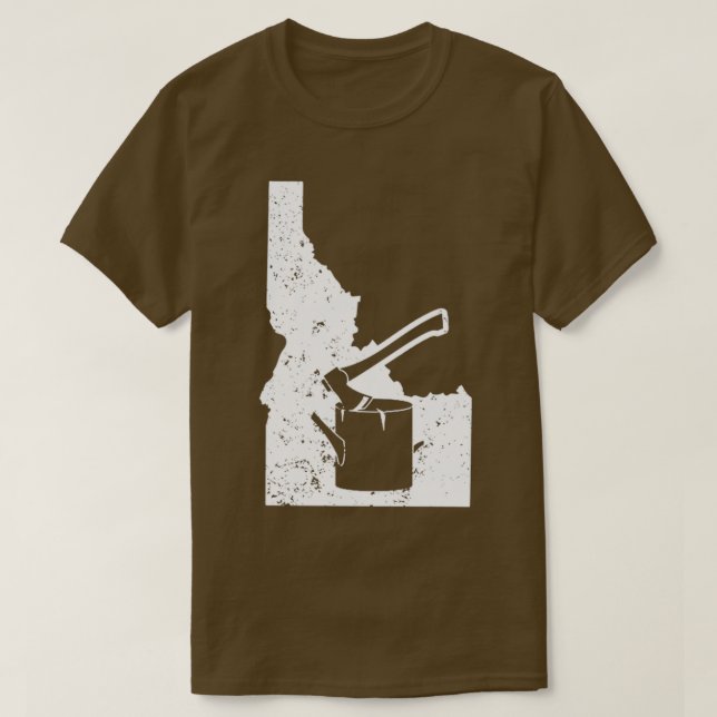 Drivrutinen Ax Log Lastbil Shirt Idaho Shirt Fores T (Design framsida)