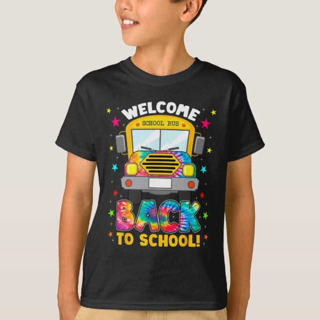 Drivrutinen Back to school Roligt Outfit School Bu T Shirt (Framsida)