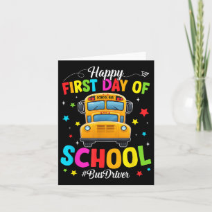Drivrutinen Back to school School Buss Lycklig för Kort