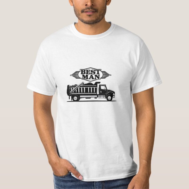 Drivrutinen Best Man Lastbil T Shirt (Framsida)