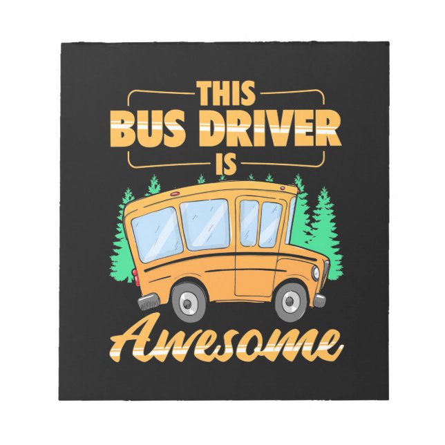 Drivrutinen Buss är Fantastisk Anteckningsblock (Framsida)