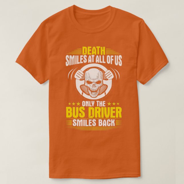 Drivrutinen Buss Busman Coach Driver Gift för närv T Shirt (Design framsida)