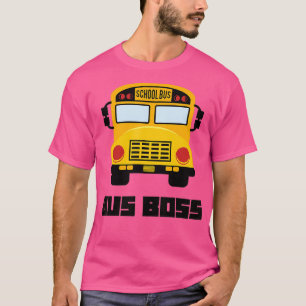 Drivrutinen Buss Chef Funny Gult School Buss 3 T Shirt