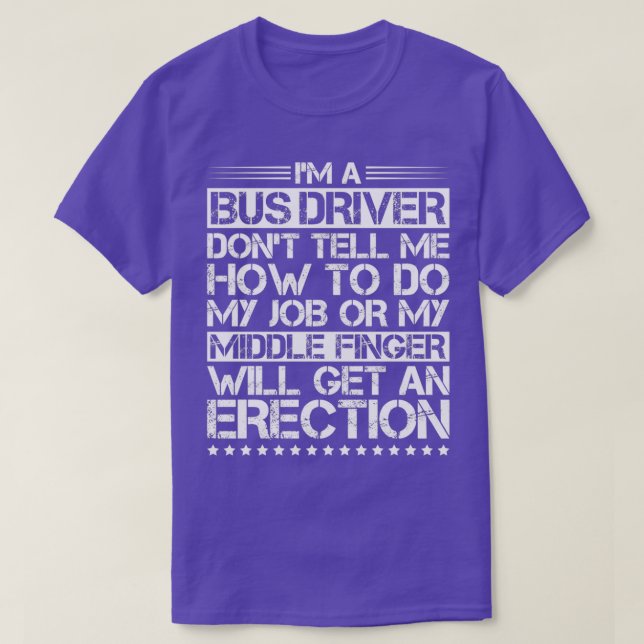 Drivrutinen Buss Driver Busman School Buss Driver  T Shirt (Design framsida)