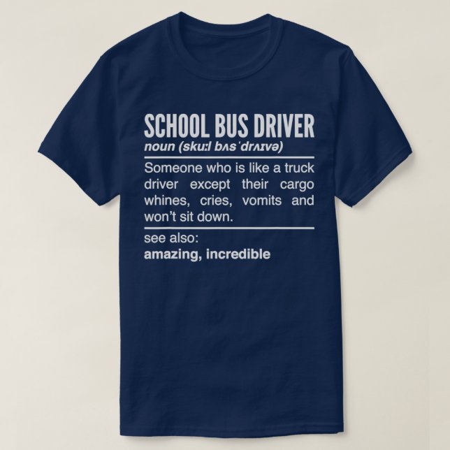 Drivrutinen Buss för drivrutin för Buss i skolan N T Shirt (Design framsida)