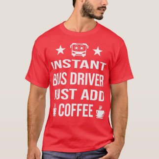 Drivrutinen buss för snabbköp lägger bara till kaf t shirt