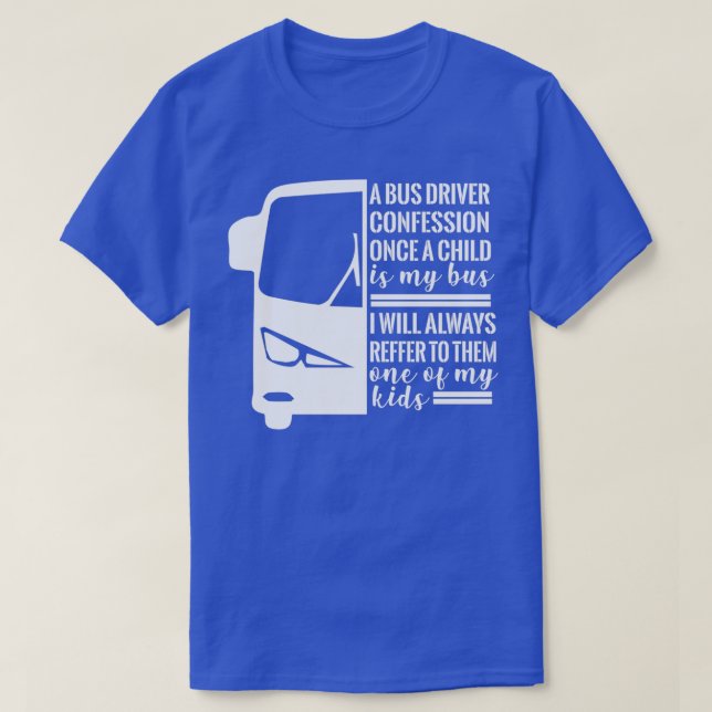 Drivrutinen Buss Gift Buss T Shirt (Design framsida)
