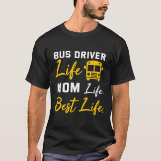Drivrutinen Buss Mamma Shirt Funny School Buss - F T Shirt