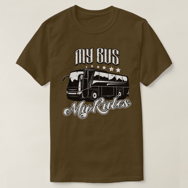 Drivrutinen Buss My Buss My Regler T Shirt (Design framsida)