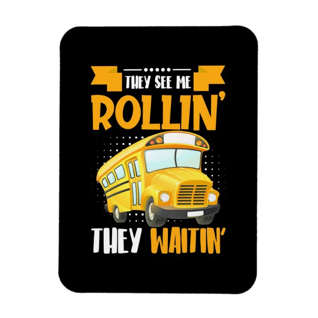 Drivrutinen Buss Se mig Rollin Magnet (Vertikal)