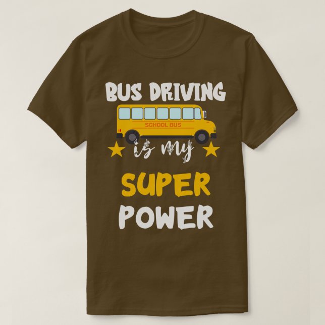 Drivrutinen Buss Toppen Power Kärlek Driving Buss T Shirt (Design framsida)