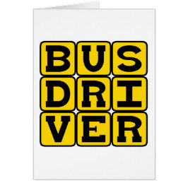 Drivrutinen buss, Transport Hälsningskort