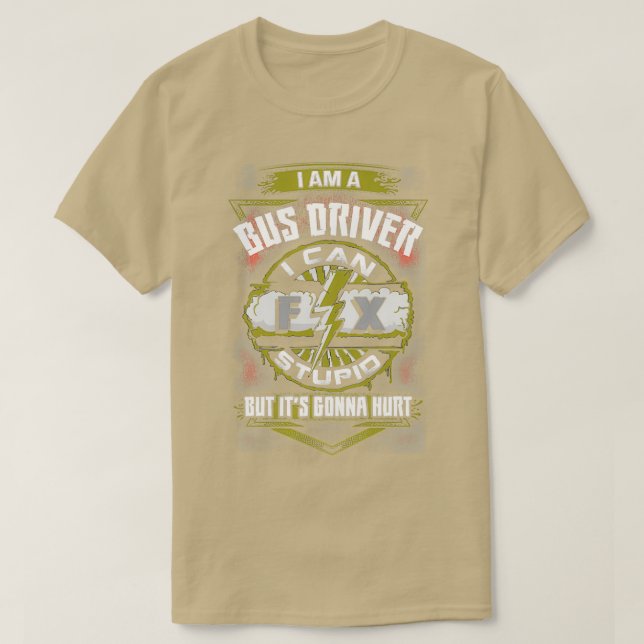Drivrutinen Fantastisk Buss kan åtgärda det T Shirt (Design framsida)