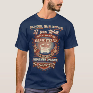 Drivrutinen Fantastisk Witty School Buss T Shirt