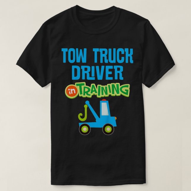 Drivrutinen för framtida Tow Lastbil i barnomsorg T Shirt (Design framsida)