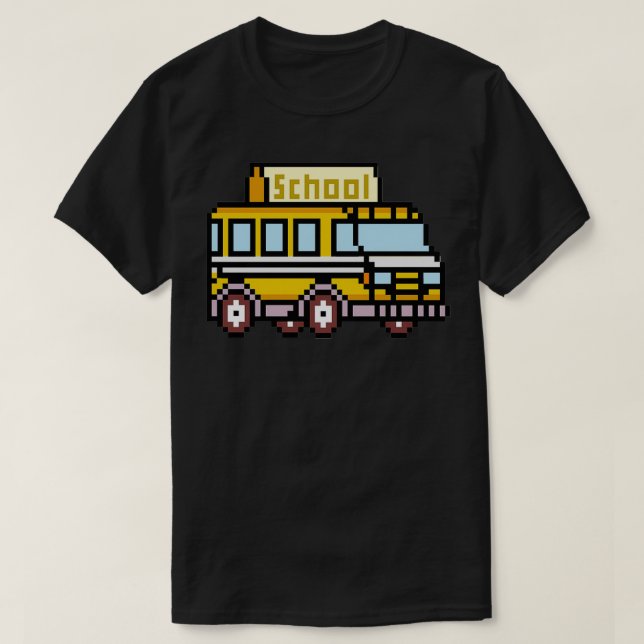 Drivrutinen gult School Buss Gift T Shirt (Design framsida)
