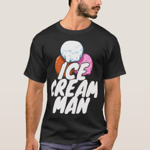 Drivrutinen Ice Cream Man Glass Lastbil T Shirt
