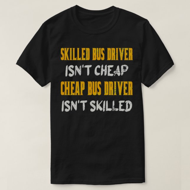 Drivrutinen Isnx27t Billigt Billigt Buss med kompe T Shirt (Design framsida)