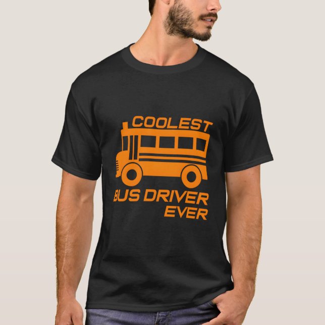 Drivrutinen Kärlek School Buss Est Buss T Shirt (Framsida)
