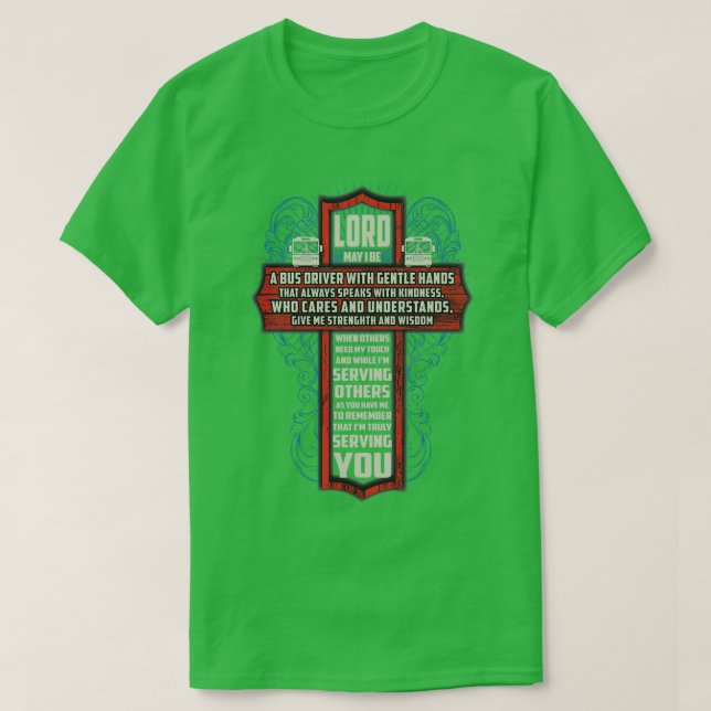 Drivrutinen Kind Buss T Shirt (Design framsida)